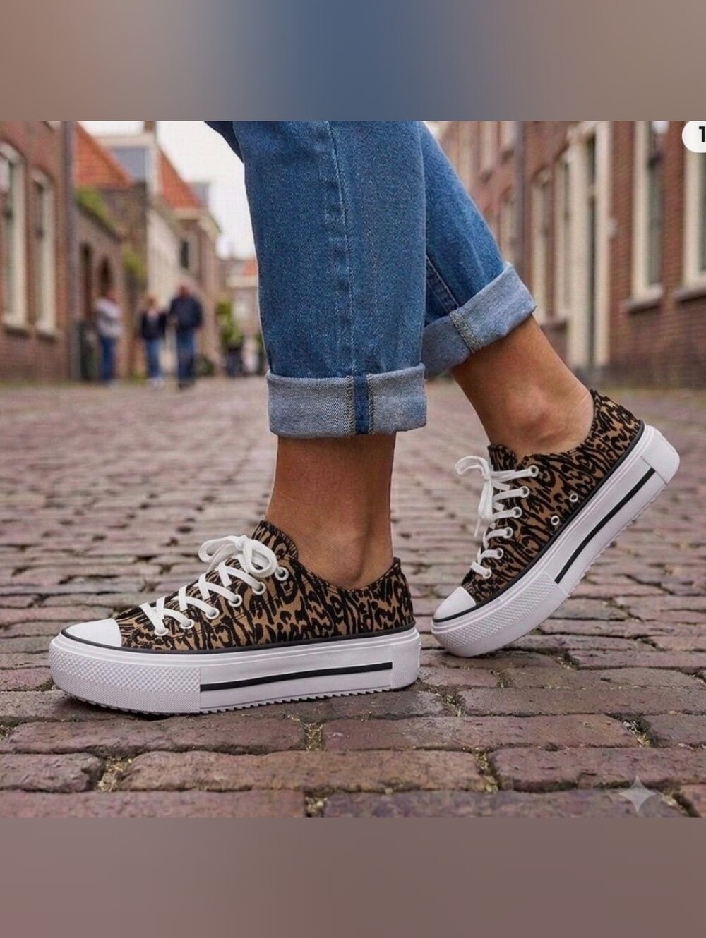 🔥 Converse All Star Chunky Leopard Print NEW with Tags | W 10.5 M8.5